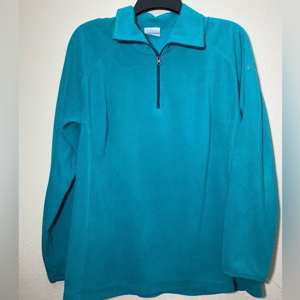 Columbia fleece jacket green pullover Sz XL.  T-03